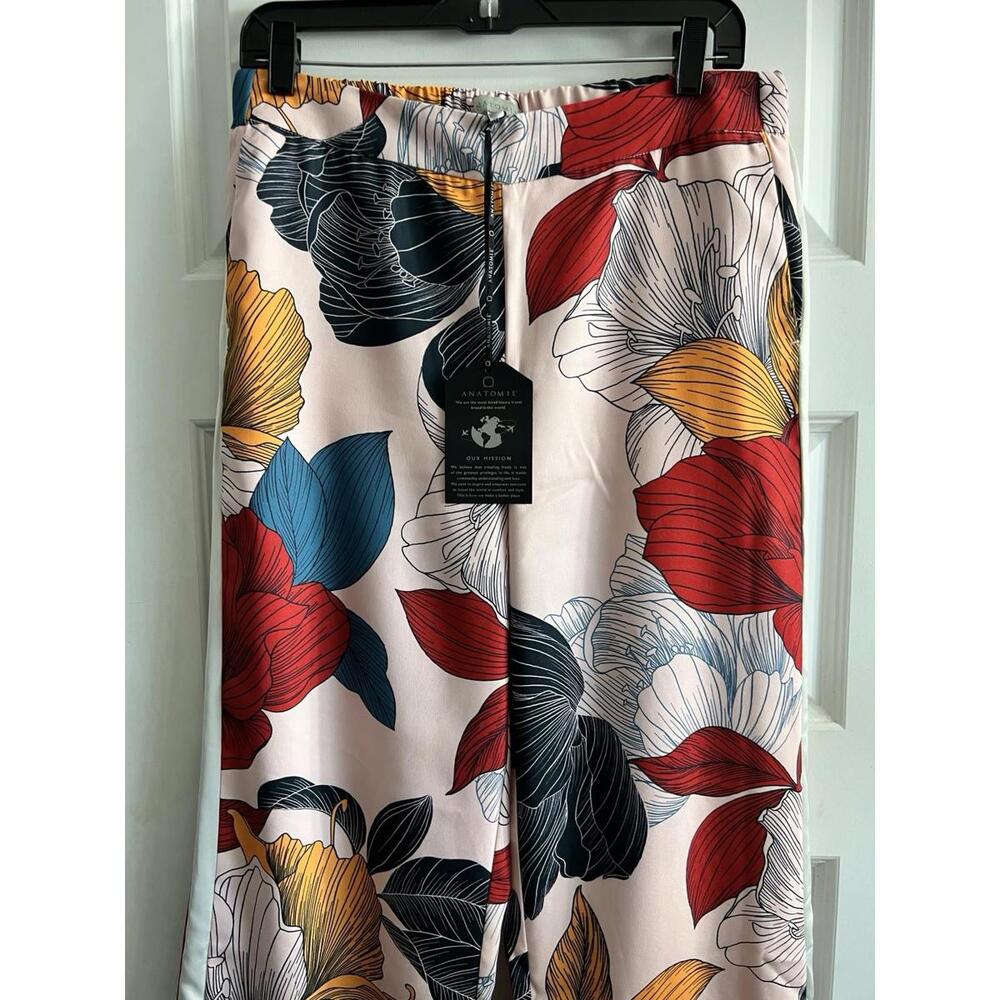 ANATOMIE Secret Garden Capsule Wide Leg Pants Women Sz Med Floral Resort NWT - Picture 2 of 9